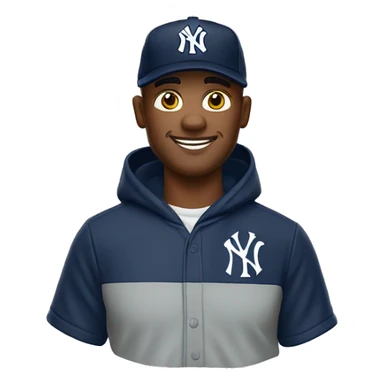 Man on his mid 50s wear a cap of New York Yankees sticker