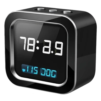 alarm clock phone with different times sticker