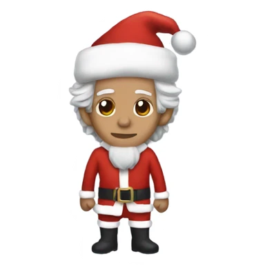keith richards in santa costume sticker