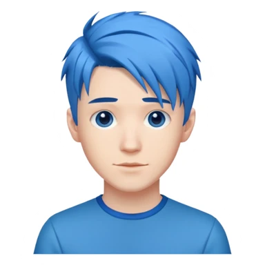 DanTDM with Blue Hair sticker