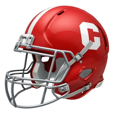 college football player helmets red  sticker
