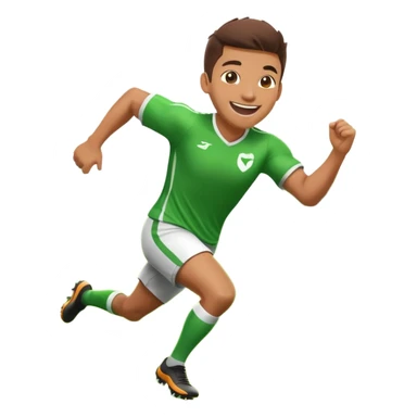 football player celebrating goal sticker