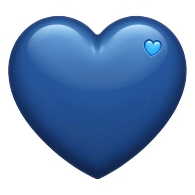 Heart but the color is Dark blue sticker