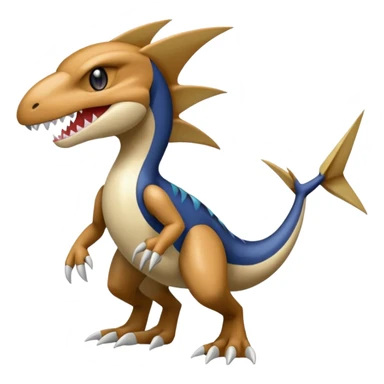 Meloetta-Garchomp-Pokémon-Fakémon-fusion-hybrid-creature sticker