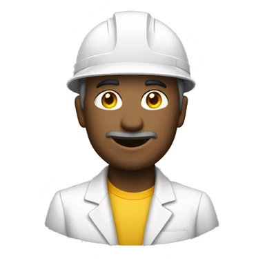 arquitecto con casco blanco  sticker