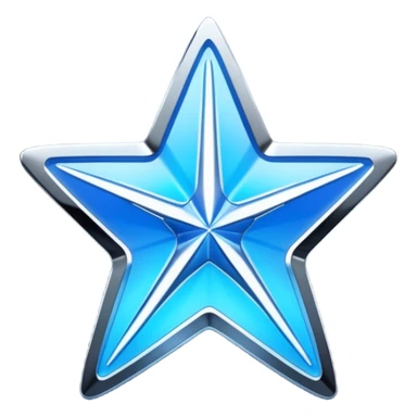 blue sorayama gradient chrome plasma energy star sticker