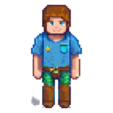 minecraft steve character sticker