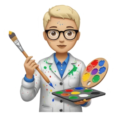 un professeur d'arts plastiques sticker