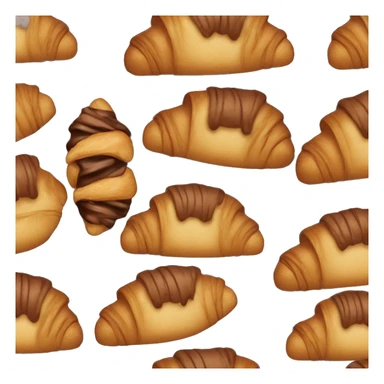 chocolate croissant  sticker