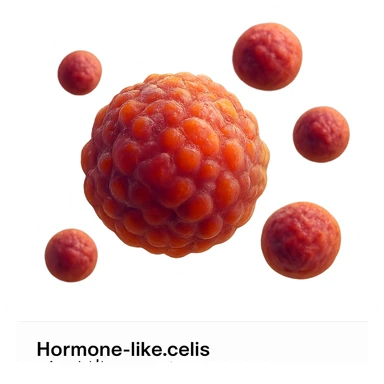 CELLULE DI ORMONI UMANI, IPERREALISTICI 4K, FLUTTUANO IN ARIA sticker