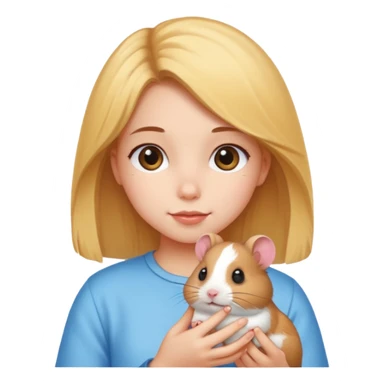 hamster ponpon girl  sticker