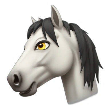angry horse sticker