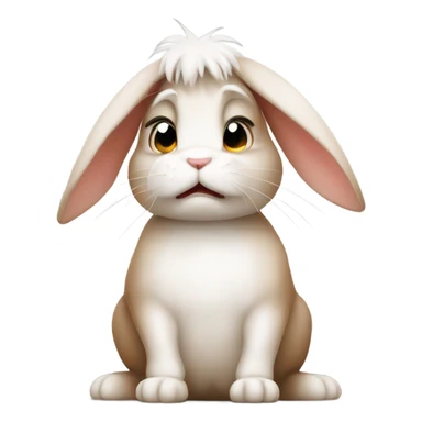 bunnies angry but cute sticker