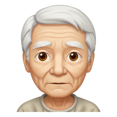 hazle mas arrugas , cabello blanco sticker