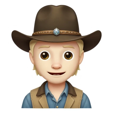 toothless hillbilly dogman wearing a stetson sticker