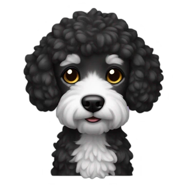 Caniche toy noir sticker