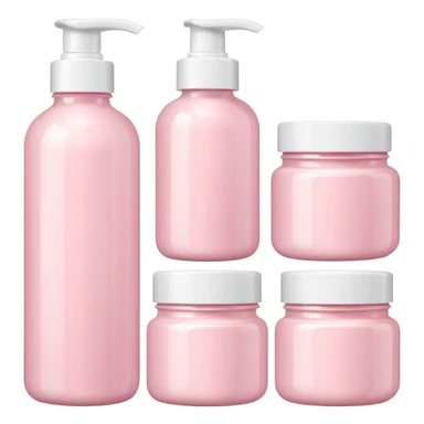 Light Pink skincare set sticker