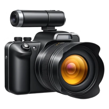 Camera with large lens sticker