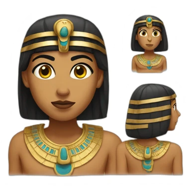 egyptian, questioning sticker