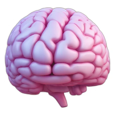 A 3D brain 🧠 modal  sticker