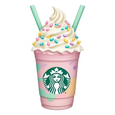 Easter themed Starbucks Frappuccino sticker