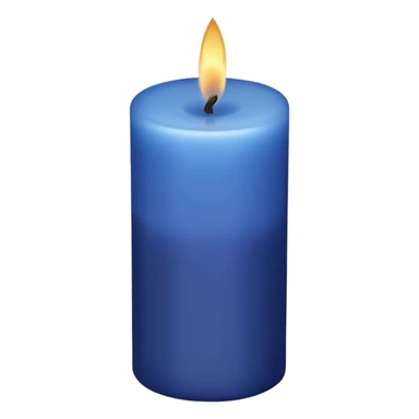 Indigo candle sticker