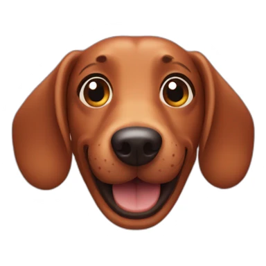 smiling-sausage-dog-face sticker