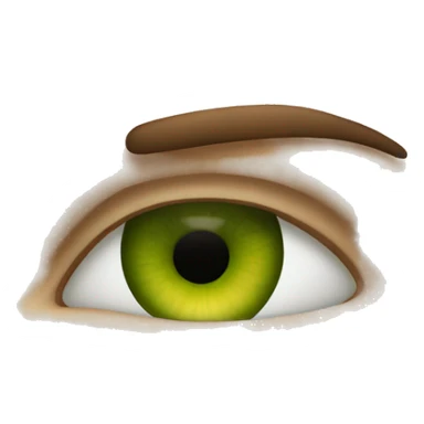 A pair of eyes, one that’s green and one that’s brown sticker