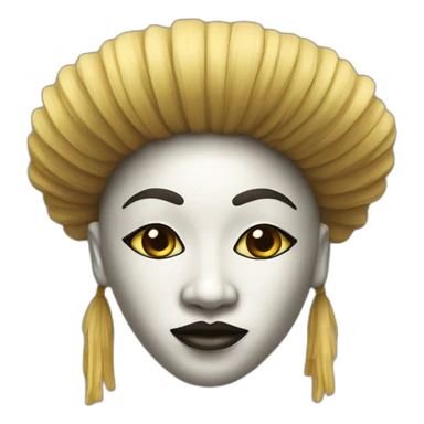 Masque punu gabon sticker