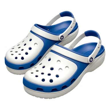 Pure white Crocs clogs, all-white straps and sole, no blue or other colors, matte white material, ventilation holes, dark background, realistic product photo, monochrome white only, no logos. complete white sticker