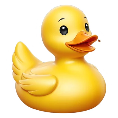 Rubber duck gettinf high on weed cartoon sticker