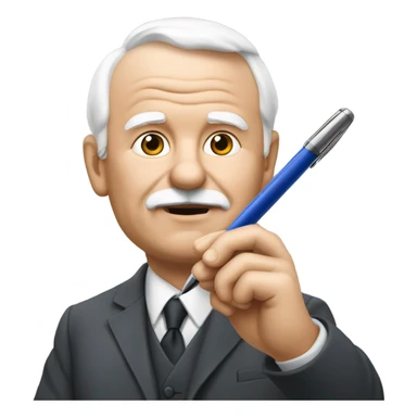 Václav Klaus holdin pen sticker