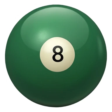green billiard ball 7 number  sticker