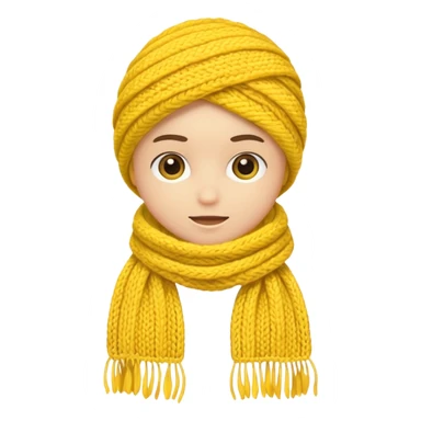 scarf yellow sticker