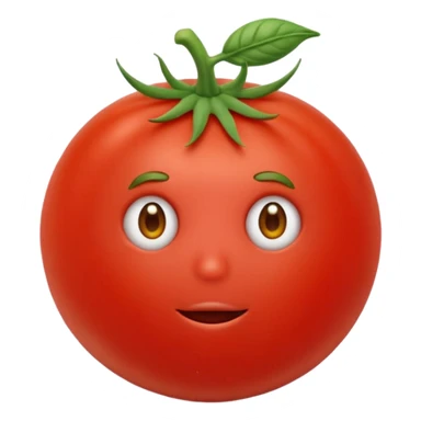 Eine Tomate mit Gesicht, Armen, Beinen  sticker