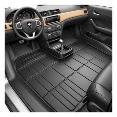 applying sound deadening material to car floor, first layer of vibration isolation sticker