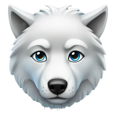 Serious face Wolf blue eyes sticker