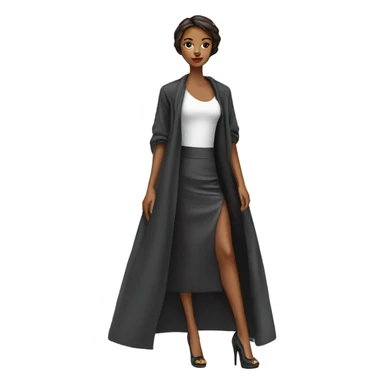 a model that is doing a catwalk sticker