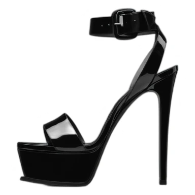 Ysl heel sandal TRIBUTE PLATFORM SANDAL black PATENT LEATHER sticker