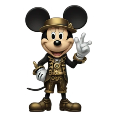 Clockwork Mickey Mouse full body sticker