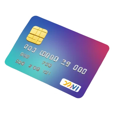 credit card going through microcips sticker