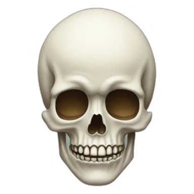 Tête de mort qui pleure sticker
