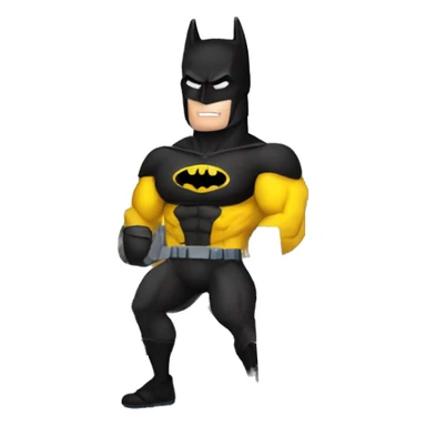 Batman in the gym  sticker