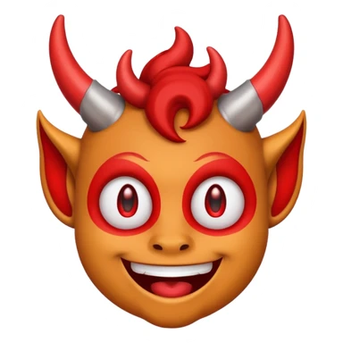 smiling face whit horns emoji sticker