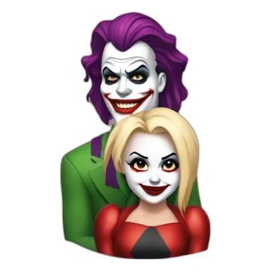 Joker and Harley Quinn  sticker