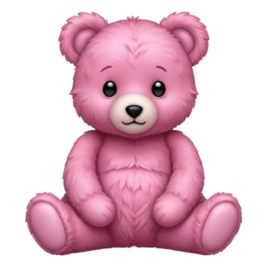 Pink teddy bear sticker