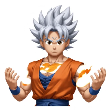 goku mastered ultra instinct sticker