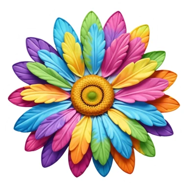 Tie dyed daisy sticker
