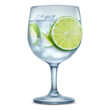 gin tonic glass sticker