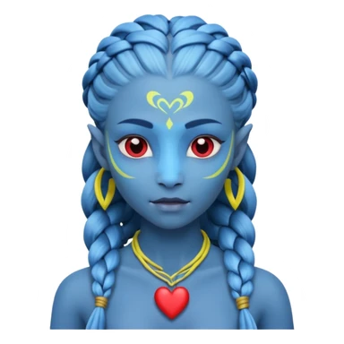 na'vi with heart eyes sticker